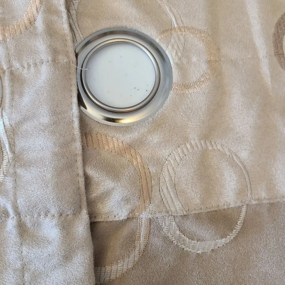 Veratex Cafe Curtains Embroidered Suede Grommets‎ Sz 54